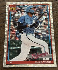 2026 Topps Series 1 - 1991 Topps Baseball James Wood #T91-16 Crackle Foilboard