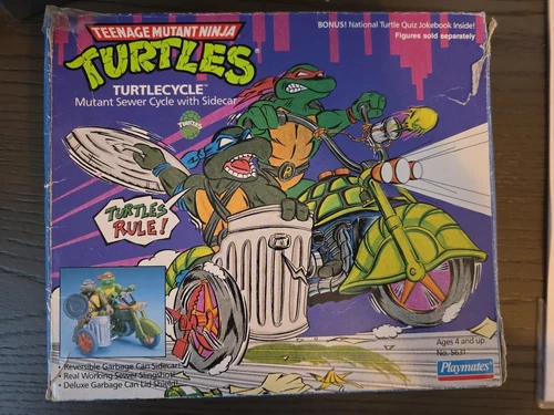 Vintage 1989 Sewer Cycle Vehicle Teenage Mutant Turtles Motorcycle