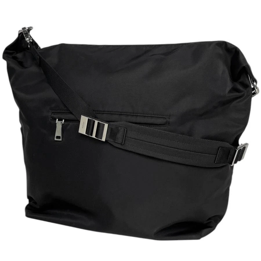 Prada — Prada Logo Nylon Leather Black Shoulder Bag 2VC009 #BS2448