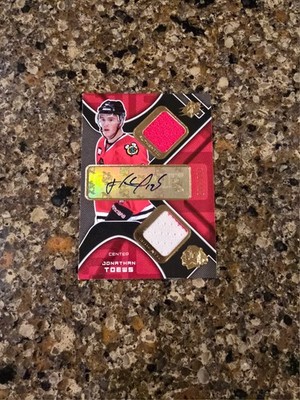 2007-08 UD SPX #231 Jonathan Toews Patch Auto RC #188/499