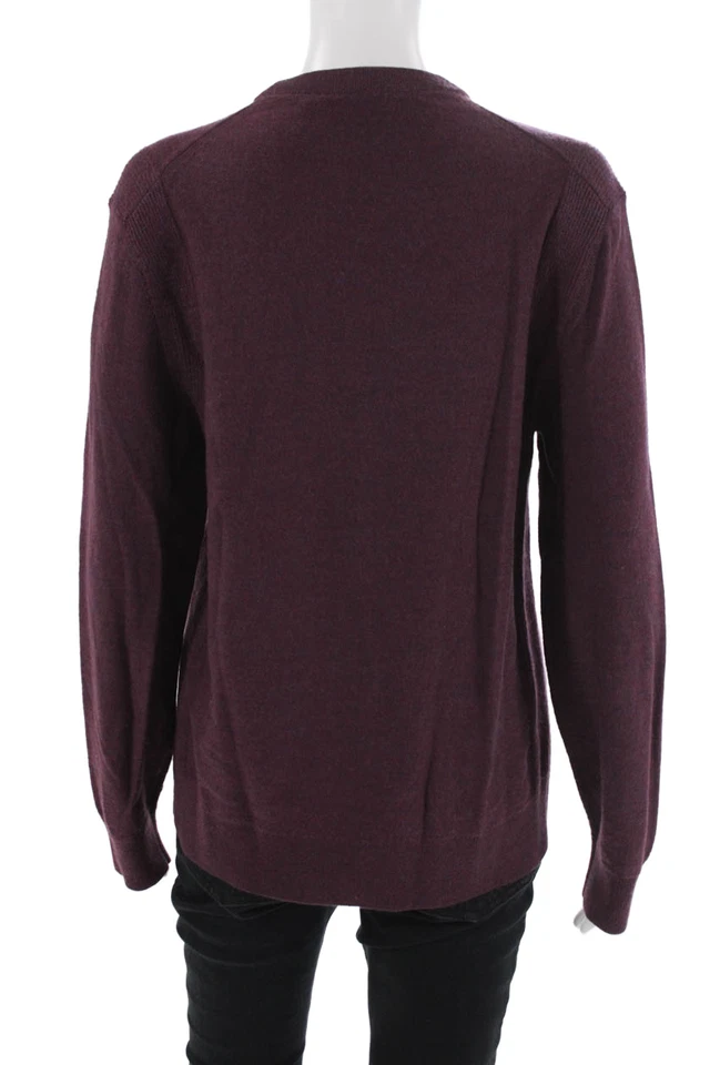 Suéter Pullover Theory Mujer Lana Merino Cuello Redondo Púrpura Talla M Foto 3 de 4