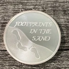 1 Troy oz Silver Round Footprints In The Sand