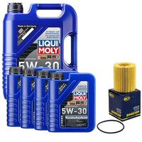 MotoröL Set High Tech 5W-30 Liqui Moly 9 Liter + ÖLfilter FüR Lexus GS LS 460 F4