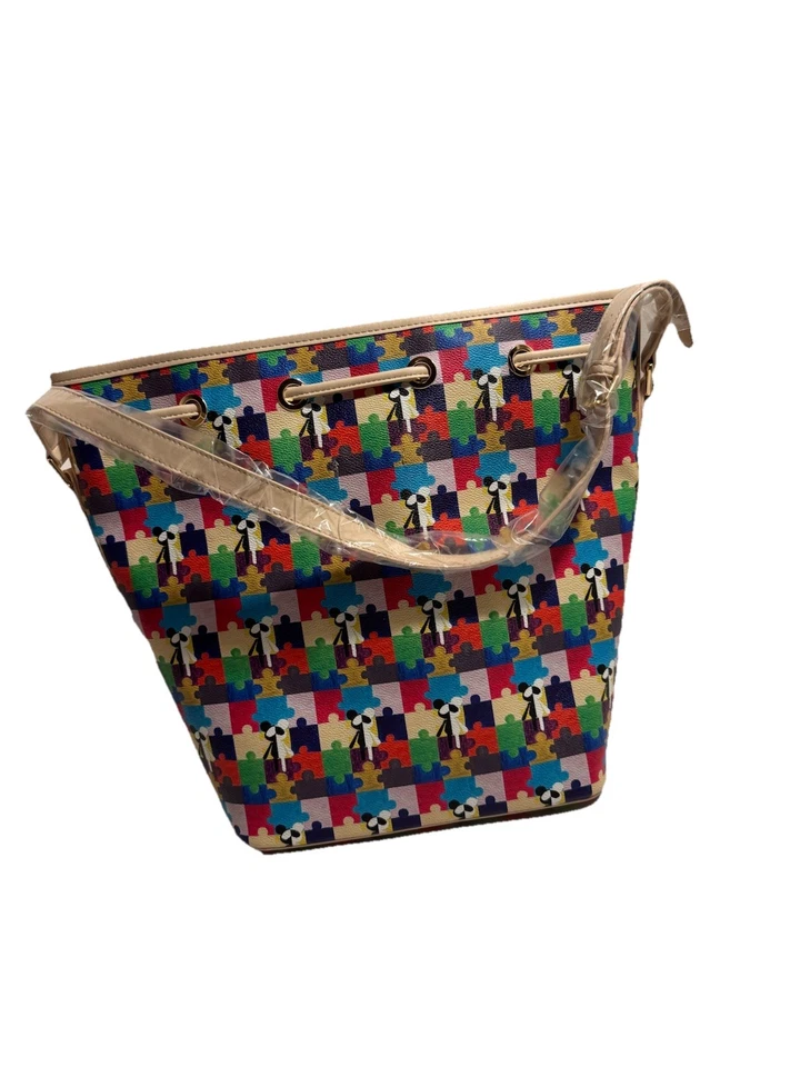 Bolso de mano Puzzle Bear para mujer de The Moon and Penny Foto 2 de 4