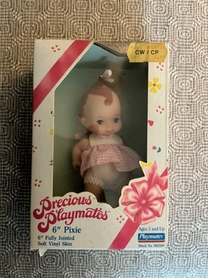 NIB PRECIOUS  PLAYMATES PIXIE DOLLS  BABY GIRL 6'' FULLY JOINTED