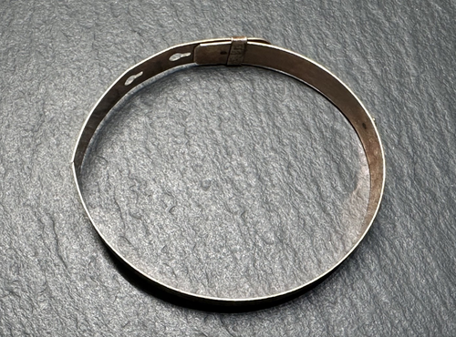 ANTIQUE GOLD FILLED ETCHED ADJUSTABLE BELT BRACELET H777 - Picture 11 of 18