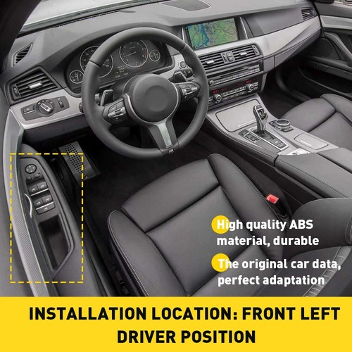 Interruptor de puerta panel manija tirar embellecedor interior delantero izquierdo ajuste 10-17 BMW Serie 5 F10 - Imagen 4 de 12
