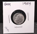 1954 ROOSEVELT SILVER DIME- GEM - PC43