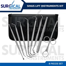 8 Pcs Sinus Lift Instruments Set Implant Dental Dentistry Tools Kit German Grade