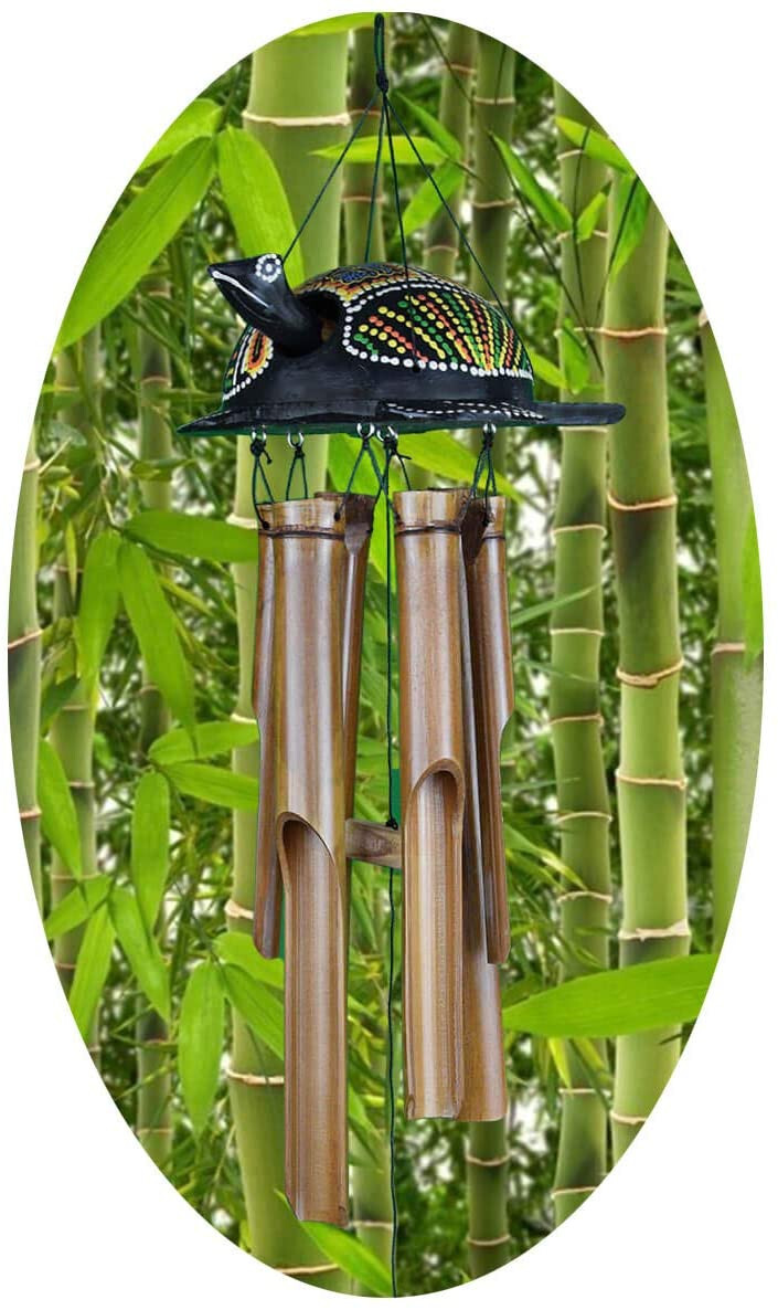 Windspiel Bambus Klangspiel Mobile Klangrhren Schildkrte | eBay