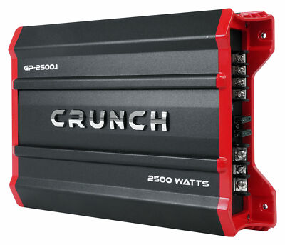 Crunch GP-2500.1 Ground Pounder 2500 Watt Mono Amplifier Car Audio