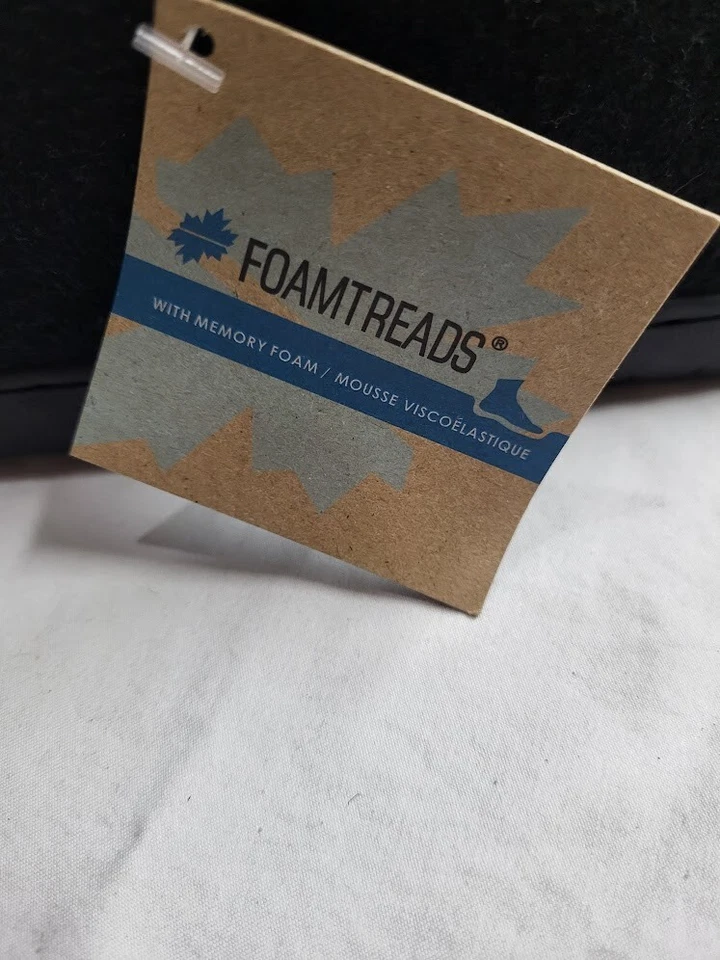 Foamtreads Doctor 2 Para Hombres Negro 2 Correas Zapatillas Casa Zapatos Carbón 11.5ED NUEVO Foto 4 de 4