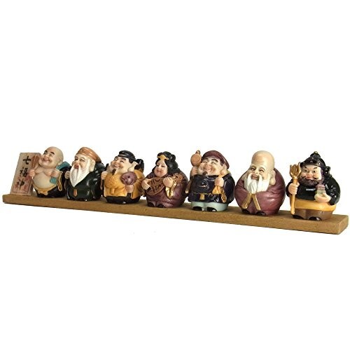 Seven Gods of Fortune Figurine Lucky Charm H6.5 x W37 x D4cm Japan New Tracking# - Picture 11 of 12