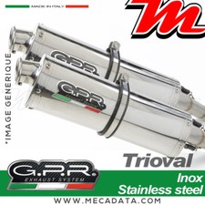 Échappement silencieux GPR TRIOVAL Inox poli YAMAHA TDM 900 2007