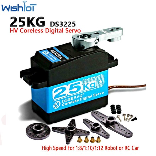 25KG DS3225sg Coreless Metal Gear Digital Servo 25T Arm IP67 for 1/8 1/10 Cars - Picture 1 of 4