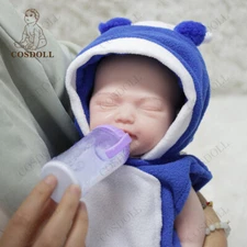 18.5'' Handmade full-body platinum silicone regenerated baby doll to drink water