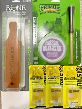 Turkey Hunting Call Value Pack! Box, Slate, and 3 Mouth Calls. Brand new!