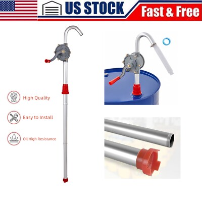 55 Gallon Drum Rotary Barrel Pump Hand Crank Diesel Fuel Oil Transfer Pump New