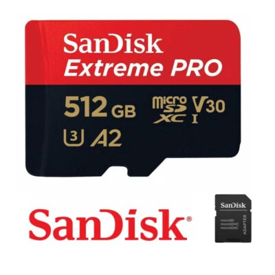 SANDISK Tarjeta Micro SD Extreme PRO 512 GB tarjeta de memoria C10 U3 V30 TF tarjeta Memory Card