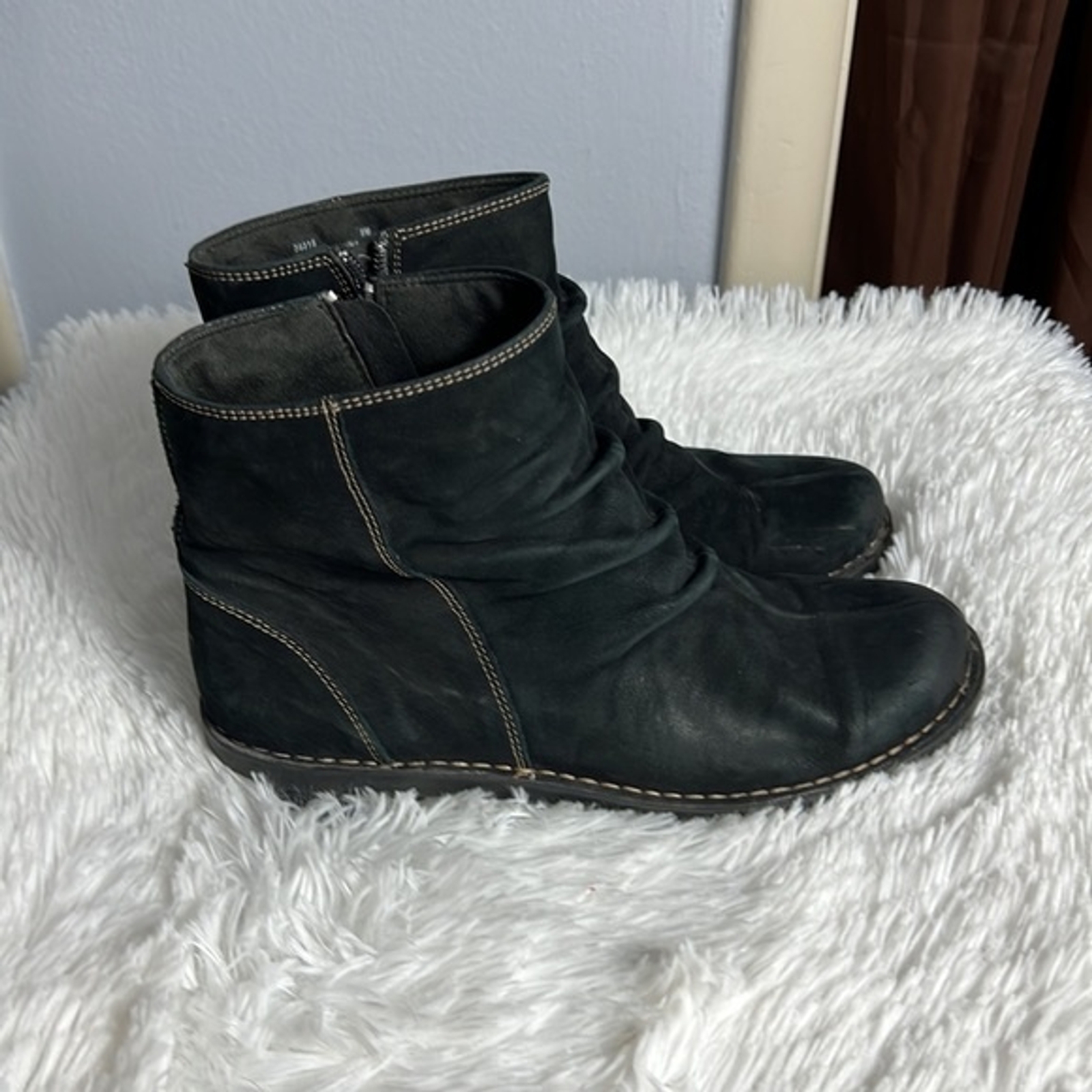 Bottines Noires Steve Madden Sashayy - Cuir Nubuck Avec Lacets Et Glands - Taille US 10 Femme