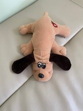 Vintage 1985 Pound Puppy Tan Brown 8  Cute Newborn Stuffed Plush Tonka Toy