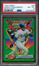 BB - 1993 - Finest - Refractor - #89 - Darryl Strawberry - PSA 8 - NM-MT