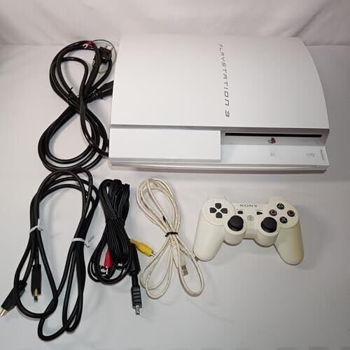 PLAYSTATION 3 (80GB) Ceramic White PS3 SONY game Console PLAYSTATION 3 (80GB) Ceramic White PS3 SONY game Console