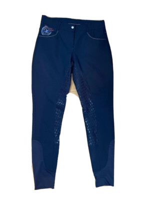 Harry s Horse Women Riding Blue Nylon Pants Sz 42
