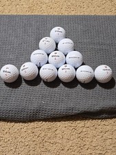 1 Dozen quality used Wilson Duo Soft Golf Balls Free Tees