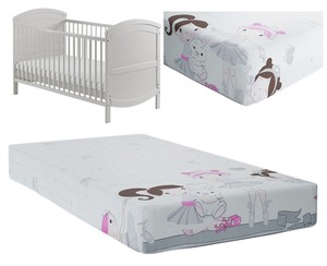 grey fitted cot sheet