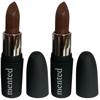 2X mented Cosmetics Semi-Matte Lipstick  Dark Night Full Size  .13 oz / 3.8 g