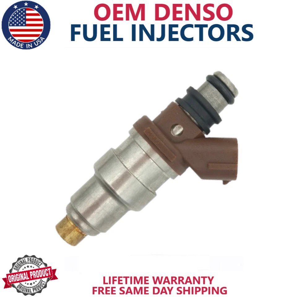 x4 OEM DENSO Best Upgrade Fuel Injectors For 1996 -1998 Toyota T100 2.7L I4 - Image 2 of 4