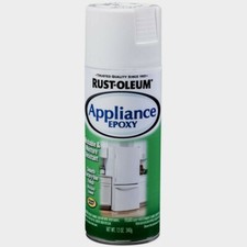 Rust-Oleum WHITE Specialty APPLIANCE Epoxy For Metal Stops Rust 12oz 7881830 NEW