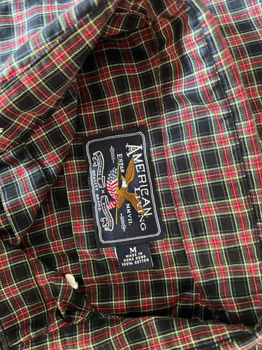 American Living Shirt Men's multicolor Plaid Button Up Long Sleeve SZ/M - Picture 14 of 15
