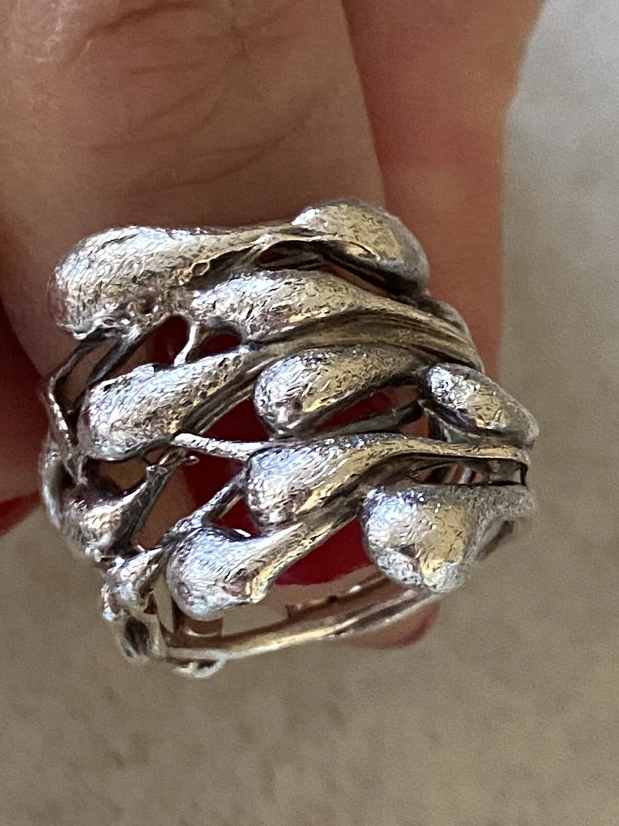 Sterling Silver Ring Argento 925 Anello Particolare eBay