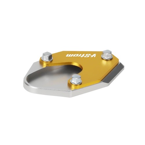 GOLD Side Kickstand Stand Enlarge Pad For SUZUKI DL V-STROM 1000/XT 1050 250 - Picture 5 of 6