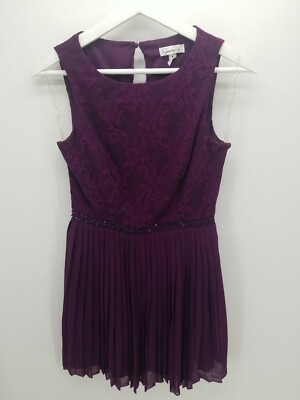 speechless purple dress Speechless Cute Purple Dress Floral Beaded Size 5