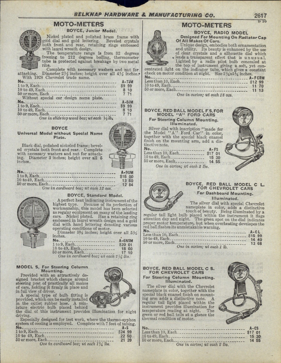 1930 PAPER AD 4 PG Moto Meter Motometer Car Auto Keystone Model A Ford
