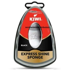 Kiwi Express Instant Shine Shoe Polish Shiner Sponge 7 ml - Black Free Shipping