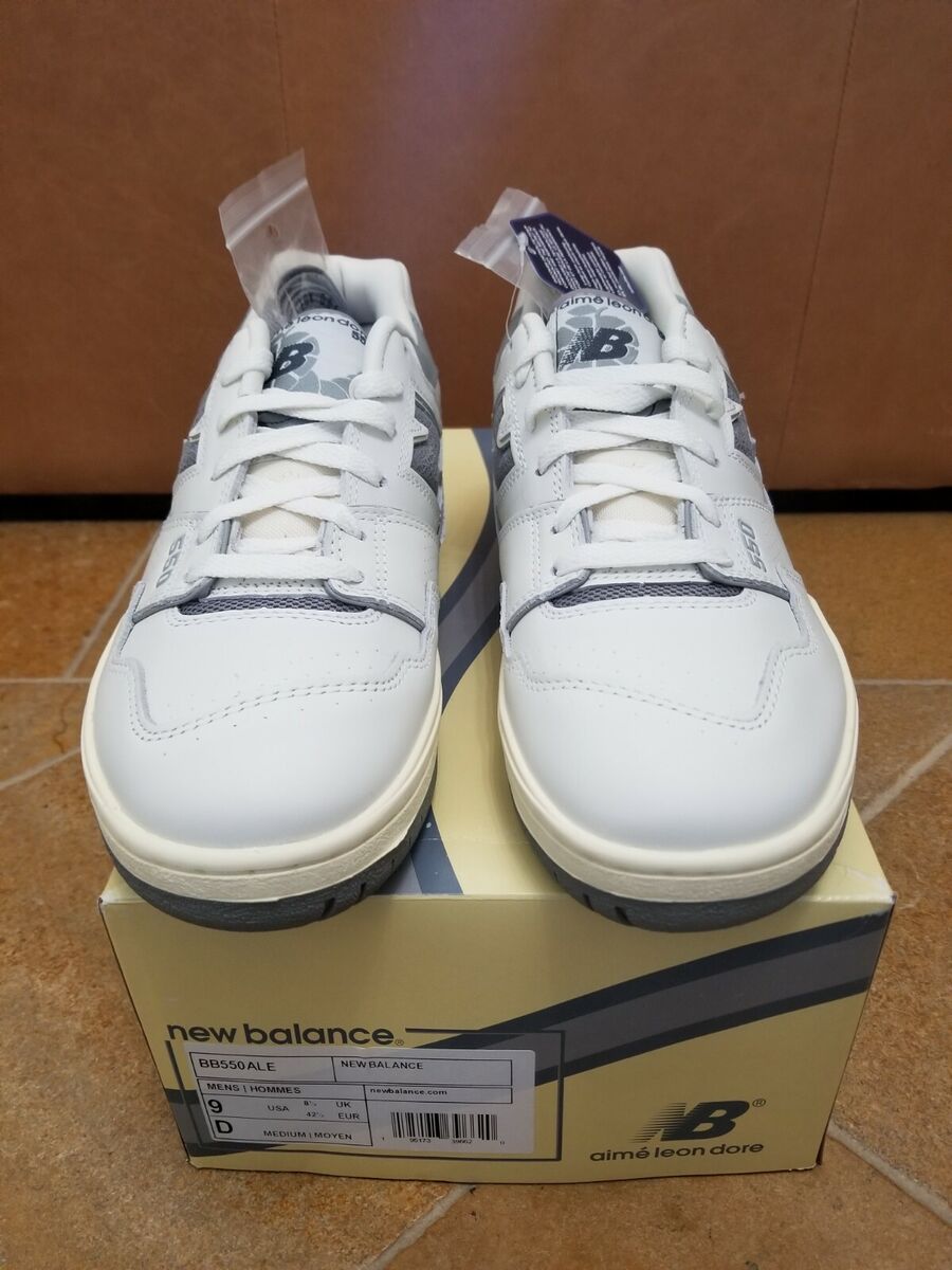 New Balance 550 x Aime Leon Dore White/Grey BB550ALE Size 9 New Balance 550 x Aime Leon Dore White/Grey BB550ALE Size 9