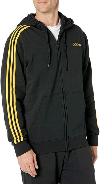 adidas 3 stripe fleece hoodie