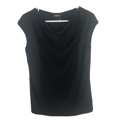 womens sleeveless black shirt