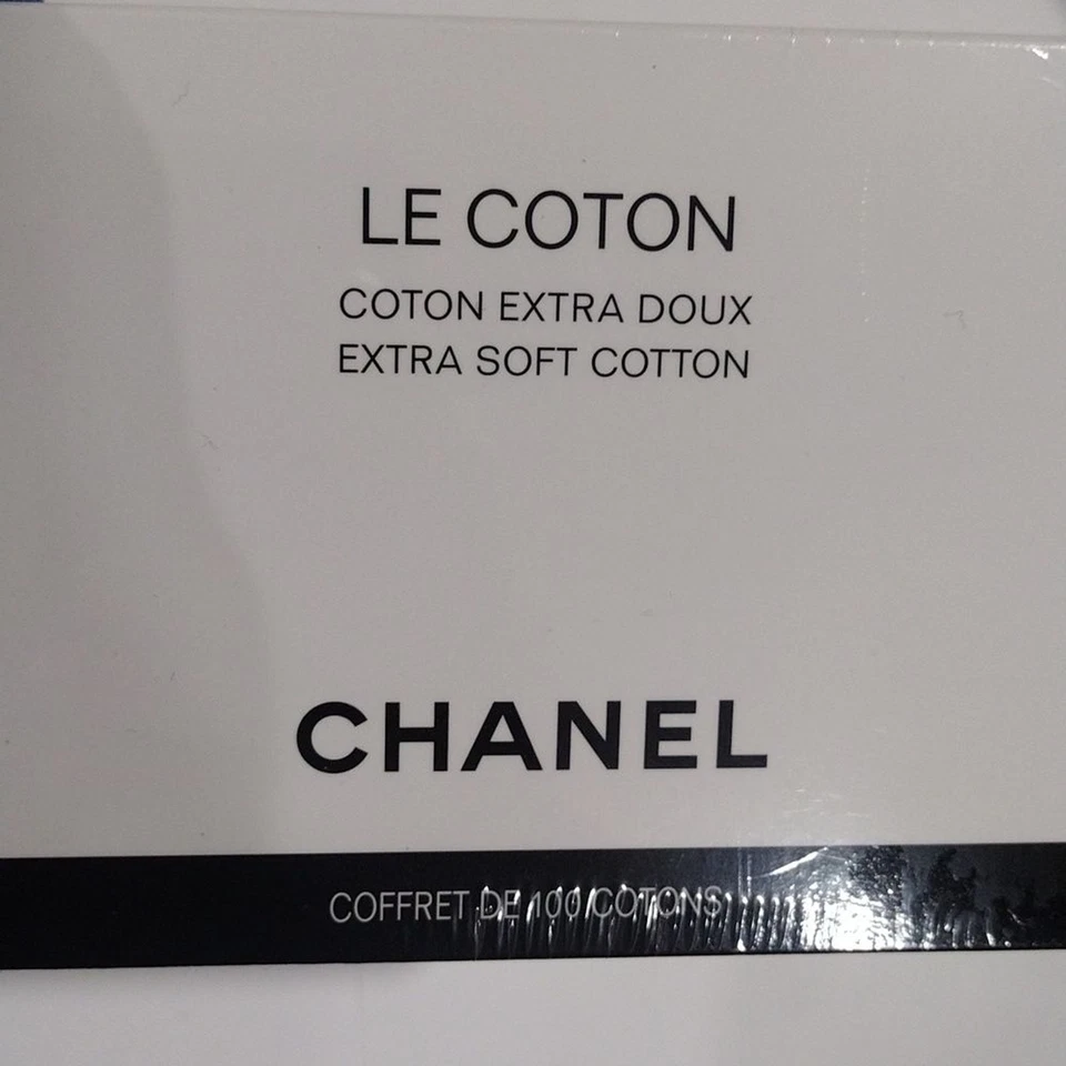 CHANEL Le Coton Extra Doux - Almohadillas de algodón extra suave 100 piezas selladas nuevas en caja Foto 3 de 4