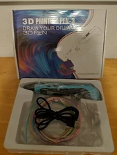 3D Printing Pen-3.  ABS/PLA  Filament Compatible. 3 Colour Filament Included