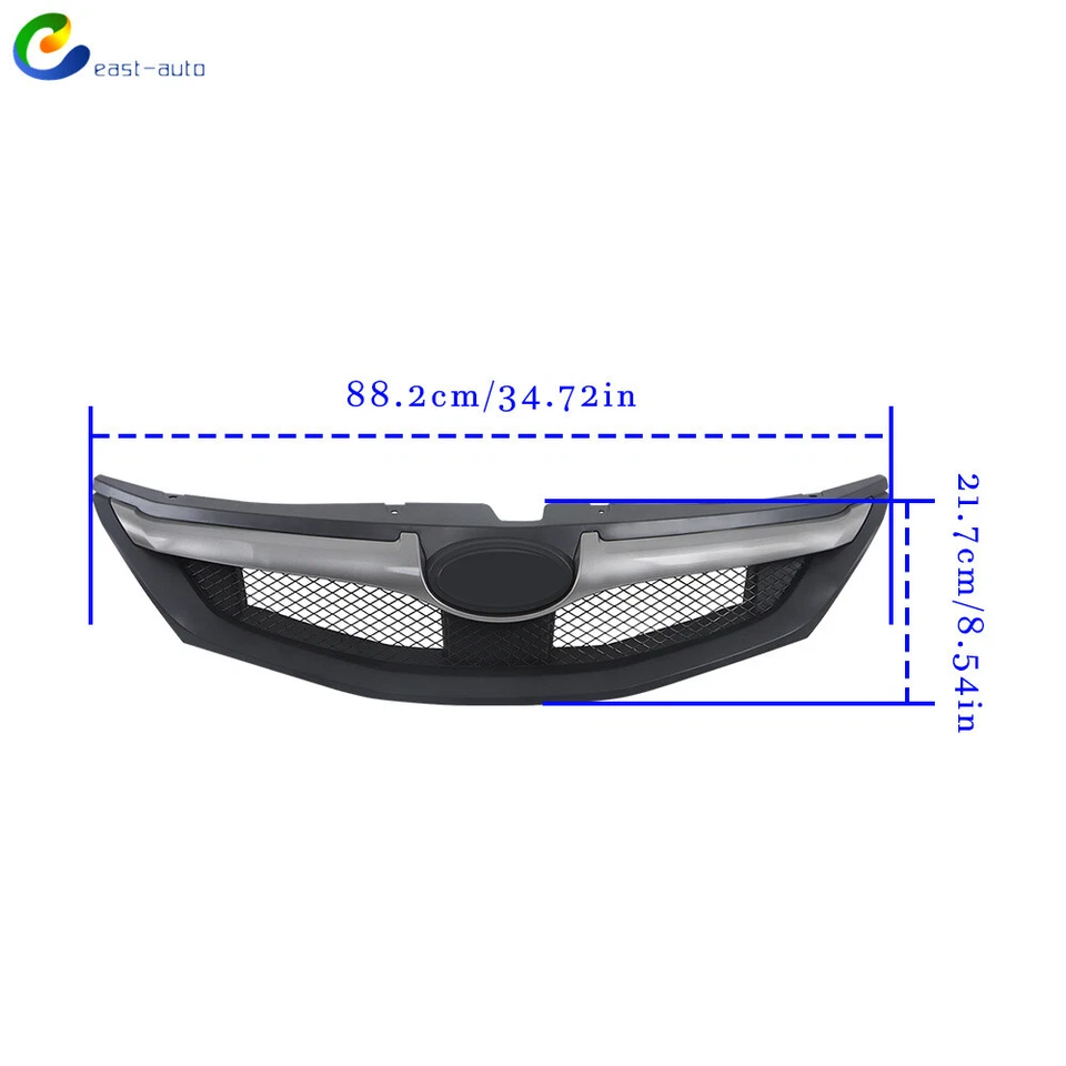 Решетка переднего бампера в сборе пластиковая для Subaru Impreza WRX 91121FG061 2008-2010 годов выпуска - Изображение 3 из 4
