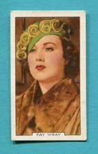 1935 GALLAHER POTRAITS OF FAMOUS STARS TOBACCO CARD #45 FAY WRAY KING KONG