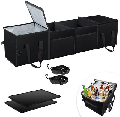 Folding Car Trunk Cargo Organizer Large Storage Bag Box Collapse Bin Truck SUV