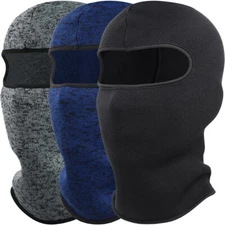 Winter Fleece Thermal Full Face Mask Balaclava Windproof Ski Mask for Men Women