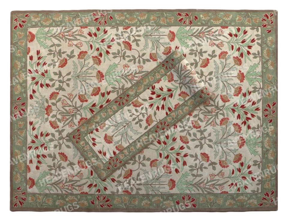 Adeline multi Handmade Traditional Wool Rug & carpet No Hidden Costs - Image 3 of 4