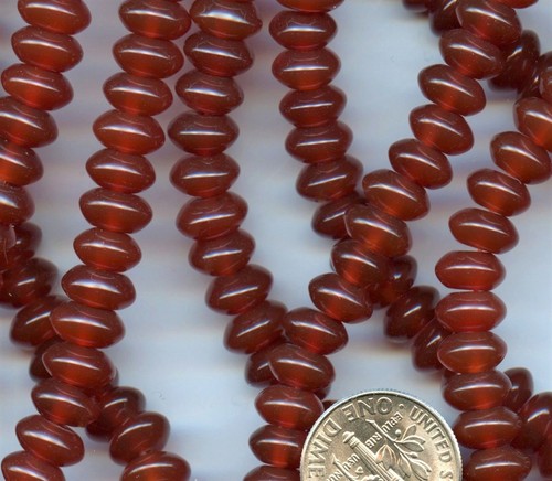 RED CARNELIAN AGATE 6mm Round beads 16" strand - Picture 3 of 5